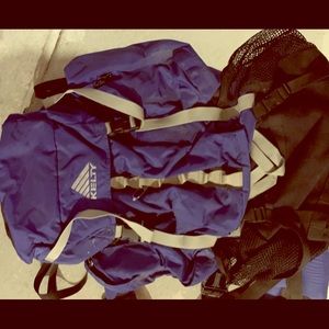 Blue kelty backpacking backpack